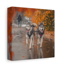 Load image into Gallery viewer, Husky Wall Art Canvas - Autumn Vibes Home Decor