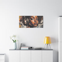 Load image into Gallery viewer, Artistic Matte Canvas Print - Stylish Woman with Headphones