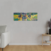 Load image into Gallery viewer, Vibrant Schnauzer Dogs Canvas Wall Art