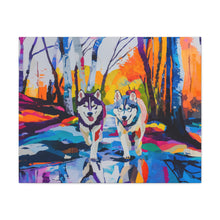 Load image into Gallery viewer, Husky Canvas Art