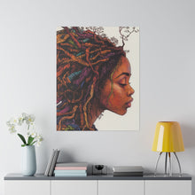 Load image into Gallery viewer, Grounded Woman of Color Matte Canvas, Stretched, 0.75"