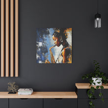 Load image into Gallery viewer, Saxophone Art Canvas, Music Lover Decor, Jazz Wall Art, Unique Gift for Musicians, Home Office Decoration, Inspirational Artwork