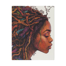 Load image into Gallery viewer, Grounded Woman of Color Matte Canvas, Stretched, 0.75"