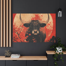 Load image into Gallery viewer, Lunar Year of the Ox - Stretched Matte Print for Home Decor