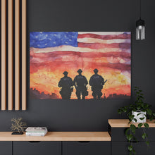 Load image into Gallery viewer, Inspirational Police Wall Art Canvas - Support Our Heroes