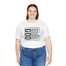 Load image into Gallery viewer, Inspirational God Quote Unisex Jersey Tee