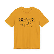 Load image into Gallery viewer, Empowering Black History Unisex Tee - Love, Pride, Joy, Excellence