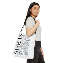 Load image into Gallery viewer, Adjustable Tote Bag (AOP) - She is