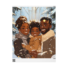 Load image into Gallery viewer, Charming Holiday Wrapping Paper Featuring Family in Winter Wonderland