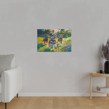 Load image into Gallery viewer, Vibrant Schnauzer Dogs Canvas Wall Art