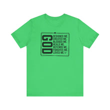 Load image into Gallery viewer, Inspirational God Quote Unisex Jersey Tee