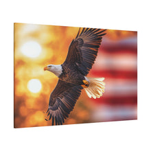 Load image into Gallery viewer, Eagle in Flight Canvas Art - 12x12 Stretched Wall Decor
