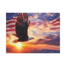 Load image into Gallery viewer, Eagle Sunset Canvas Wall Art - Patriotic Home Decor