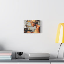 Load image into Gallery viewer, Piano Art Canvas Wall Decor, Inspirational Home Art, Music Lover Gift, Black Woman Artwork, Modern Art Print
