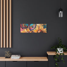 Load image into Gallery viewer, Colorful Butterfly and Sunflowers Canvas Art, Nature Wall Decor, Flower Artwork, Gift for Home, Boho Decor, Vibrant Art Print