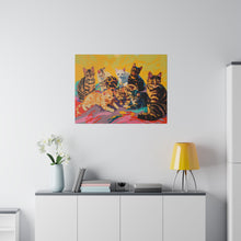 Load image into Gallery viewer, Colorful Cat Canvas Art - Vibrant Cat Portraits for Cat Lovers