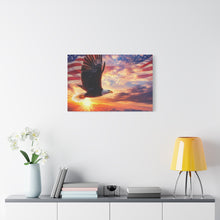 Load image into Gallery viewer, Eagle Sunset Canvas Wall Art - Patriotic Home Decor