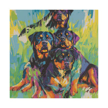 Load image into Gallery viewer, Rottweilers Canvas Art
