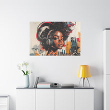 Load image into Gallery viewer, Urban Vibe Matte Canvas Print - Stylish Artwork for Music Lovers