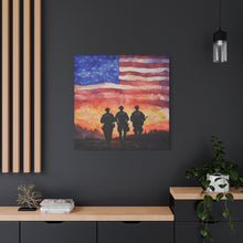 Load image into Gallery viewer, Inspirational Police Wall Art Canvas - Support Our Heroes