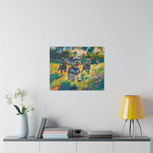 Load image into Gallery viewer, Vibrant Schnauzer Dogs Canvas Wall Art