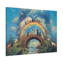 Load image into Gallery viewer, Rainbow Bridge Dog Canvas Artwork - Pet Lovers Home Decor
