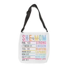 Load image into Gallery viewer, Adjustable Tote Bag (AOP) - She is