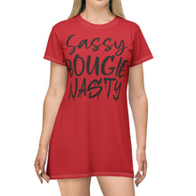 Load image into Gallery viewer, T-Shirt Dress (AOP) - Sassy
