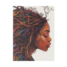 Load image into Gallery viewer, Grounded Woman of Color Matte Canvas, Stretched, 0.75"