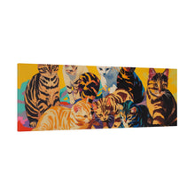 Load image into Gallery viewer, Colorful Cat Canvas Art - Vibrant Cat Portraits for Cat Lovers