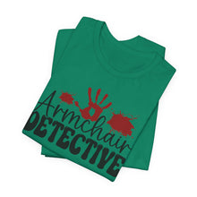 Load image into Gallery viewer, Armchair Detective Tee - Unisex Jersey Short Sleeve Shirt for Mystery Lovers