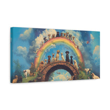 Load image into Gallery viewer, Rainbow Bridge Dog Canvas Artwork - Pet Lovers Home Decor