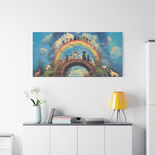 Load image into Gallery viewer, Rainbow Bridge Dog Canvas Artwork - Pet Lovers Home Decor