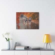 Load image into Gallery viewer, Husky Wall Art Canvas - Autumn Vibes Home Decor
