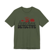 Load image into Gallery viewer, Armchair Detective Tee - Unisex Jersey Short Sleeve Shirt for Mystery Lovers