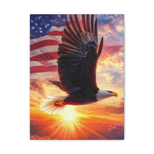 Load image into Gallery viewer, Patriotic Eagle Canvas Wall Art