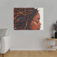 Load image into Gallery viewer, Grounded Woman of Color Matte Canvas, Stretched, 0.75"