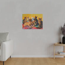 Load image into Gallery viewer, Colorful Cat Canvas Art - Vibrant Cat Portraits for Cat Lovers