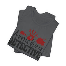 Load image into Gallery viewer, Armchair Detective Tee - Unisex Jersey Short Sleeve Shirt for Mystery Lovers