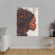 Load image into Gallery viewer, Grounded Woman of Color Matte Canvas, Stretched, 0.75"