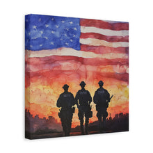 Load image into Gallery viewer, Inspirational Police Wall Art Canvas - Support Our Heroes