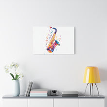 Load image into Gallery viewer, Vibrant Saxophone Canvas Wall Art - Perfect for Music Lovers
