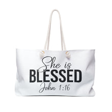 Load image into Gallery viewer, She is Blessed Weekender Bag