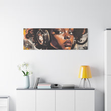 Load image into Gallery viewer, Artistic Matte Canvas Print - Stylish Woman with Headphones