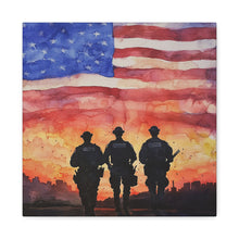 Load image into Gallery viewer, Inspirational Police Wall Art Canvas - Support Our Heroes