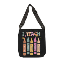 Load image into Gallery viewer, Adjustable Tote Bag (AOP) - I Teach