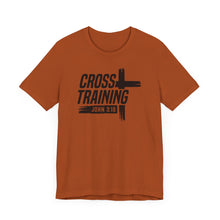 Load image into Gallery viewer, Faith Inspired Unisex Jersey Tee - 'Cross Training' with John 3:16