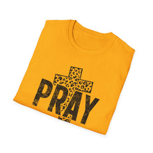 Load image into Gallery viewer, Leopard Print Pray Unisex Softstyle T-Shirt – Faith-Inspired Casual Wear
