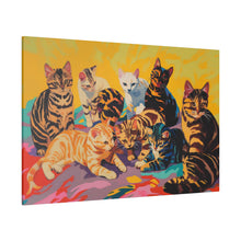 Load image into Gallery viewer, Colorful Cat Canvas Art - Vibrant Cat Portraits for Cat Lovers