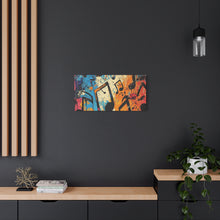 Load image into Gallery viewer, Vibrant Music Note Canvas Art - Colorful Stretched Wall Decor